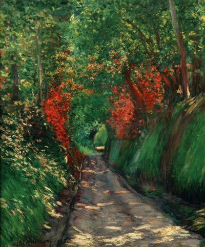 Path in the Woods by Gustave Caillebotte